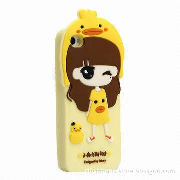 Silicone Cases for iPhone 4S, Customized Colors are Available